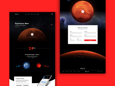 Spaced Challenge - Homepage animation app design illustration landing mobile page space spaced ui ux web