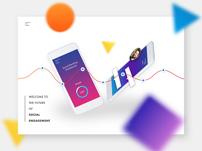 Daily UI - 003 | Landing Page app design illustration landing mobile page product ui ux vector web