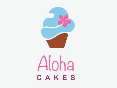 Aloha Cakes adobe illustrator branding graphicdesign logo