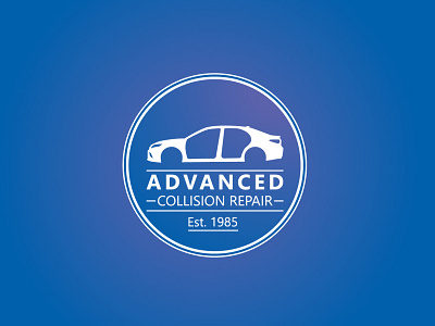 Advanced Collision Repair Logo adobe illustrator branding logo design