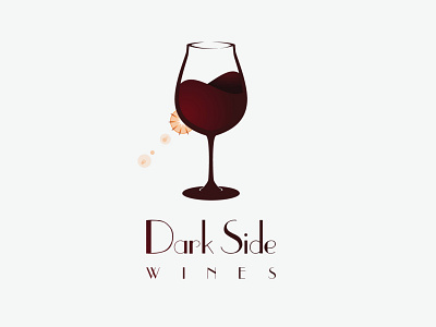 Dark Side Wines Logo adobe illustrator graphicdesign logo logo design