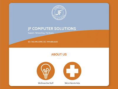 JF Computer Solutions Web Design and Branding branding graphic design logo web design