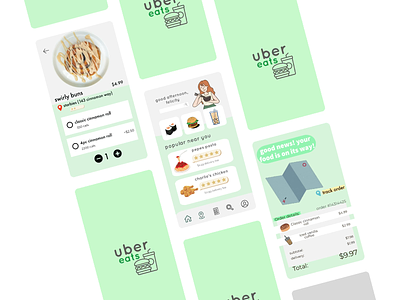 uber eats redesign animation app icon minimal redesign ubereats clone ui