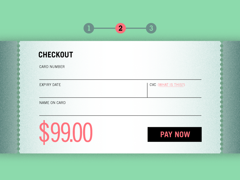 Check out - Daily UI 002 dailyui form risograph ui checkout