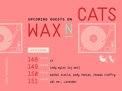 Digital Flyer for Wax n' Cats