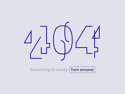 404 - Daily UI 008 404 dailyui deconstructed type