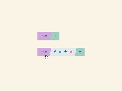 Social Share - Daily UI 010 button dailyui pastels share social