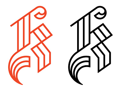 Kargov Logo - Handlettered black letter blackletter branding custom type hand lettering identity lettered logo type