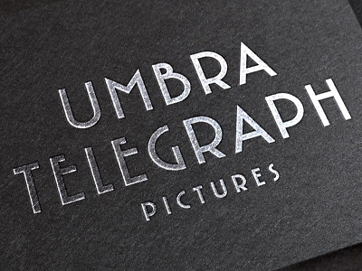 Umbra Telegraph Pictures Logo - Lettered 1950s art deco cinema custom type deco hand lettered lettered lettering typography vintage