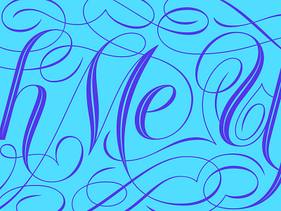 Brush Me Up Logo - Lettered elegant flourish handlettering lettered lettering ornaments script type typography