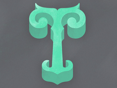 TypeFight - Letter T handlettering lettering type fight typefight typography