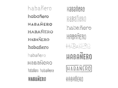 Habanero - Logo Sketches 1