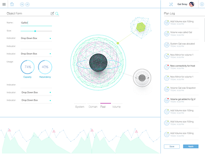 Management Tool dashboard galaxy ui ux