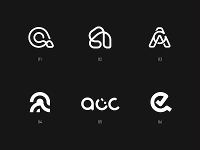 ACC World a finance logo logotype monogram