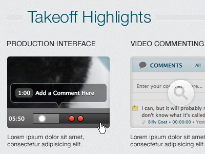 Takeoff Highlights helvetica neue texture video