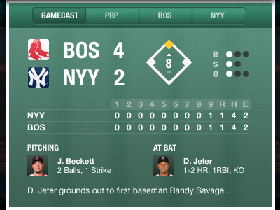 Gamecast baseball ipad