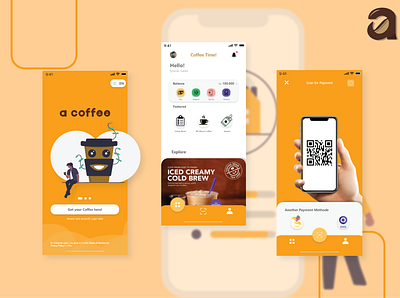 A Coffe UI Design app ui ux