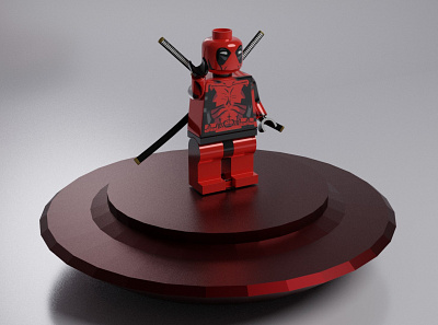 Deadpool Lego 3d art 3d artist blender3d deadpool illustration