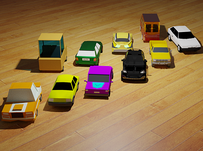 Lowpoly Car 3d art 3d artist blender3d design