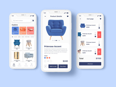 iOS furniture e-commerce app store