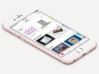 Dribble concept iOS app app debut dribble ios