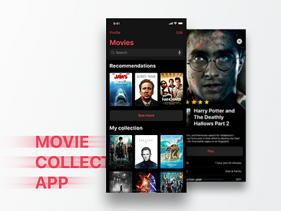 Movie Collection App app ios ios11 movie