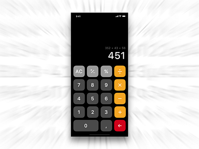Calculator app app calculator ios ios11 iphone
