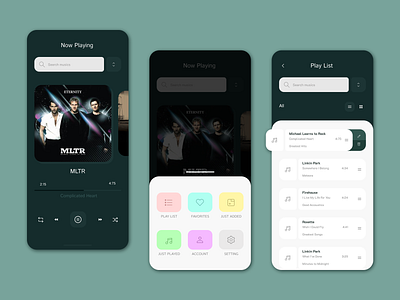 Music App Ui app design illustration ui ui design ux