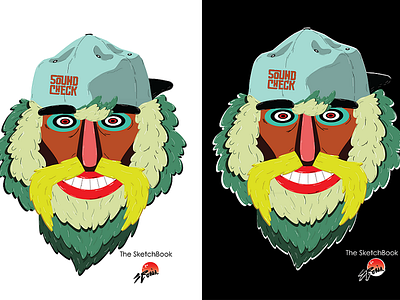 Soundcheck colors digital illustration logo mask print ronin soundcheck subcarpati tshirt