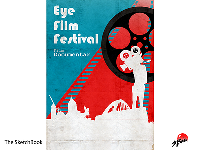 Movie Festival Poster camera contest documentary illustrator movie vector