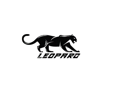 Leopard Logo black leopard logo
