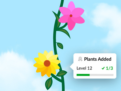 Virtual plant in app experience