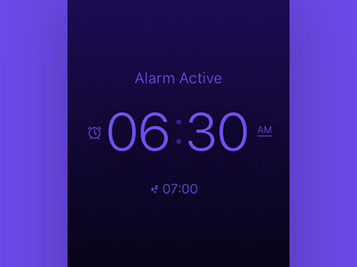 Alarm Clock App Design