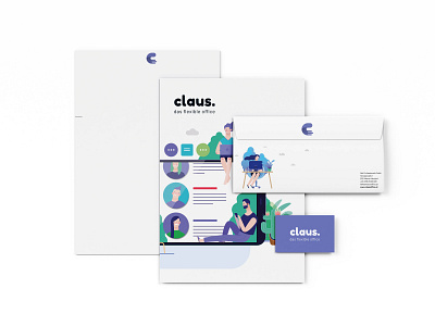 claus. Corporate Design branding cd ci corporate design corporate identity illustration logo stationary