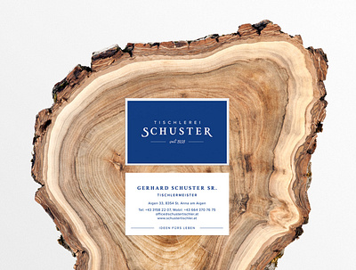 Tischlerei Schuster Businesscards branding businesscards carpenter corporate design corporate identity design holz logo tischler visitenkarten wood