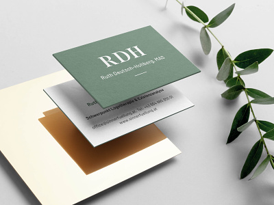 Ruth Deutsch-Hohberg Branding branding business cards corporate design counselling logo minimal psychological councelor psychology sinnerfüllung visitenkarte
