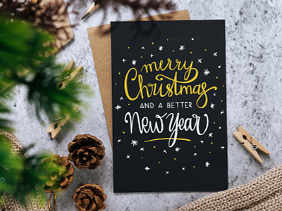 Christmas Card 2020 2021 chalk chalklettering christmas christmas card greeting card handlettering lettering news year weichnachtskarte