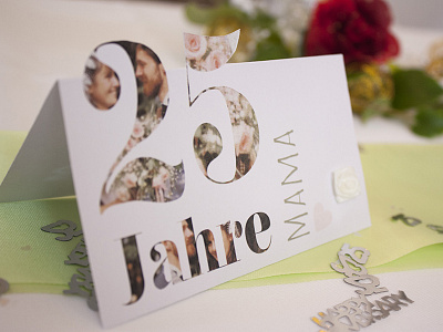 Place Card Silver Wedding