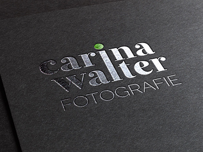 Carina Walter Fotografie black fotografie green logo photography silver stamp