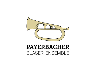 Marching Band Logo austria flat flyover logo marching band payerbach trumpet viaduct wind instrument