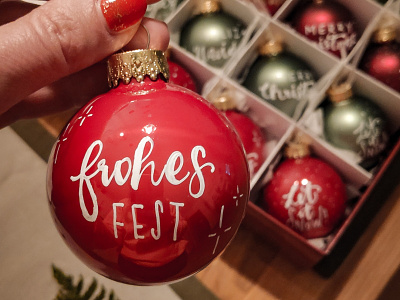 Christmas ornaments christmas handlettering handwritten lettering ornaments typography