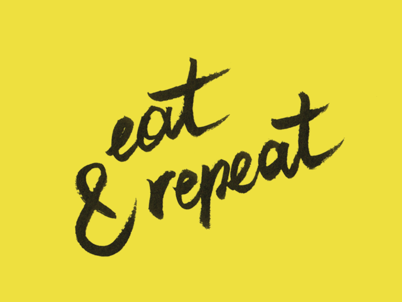 Eat & Repeat by Barbara Haupt on Dribbble