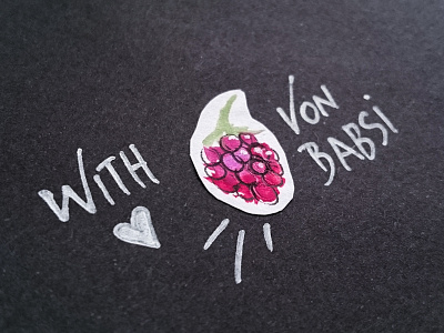 Berry Love berry birthdaycard brush handdrawn handmade illustration love watercolor