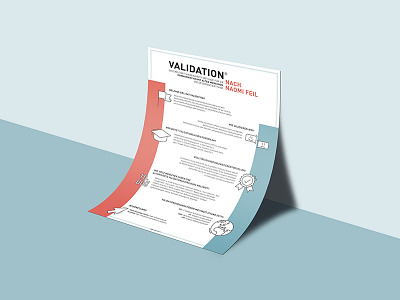 Validation Poster emotions icons infographic layout minimal poster print validation