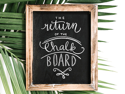 Chalkboard lettering