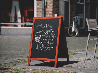 Martini Rosato Chalkboard