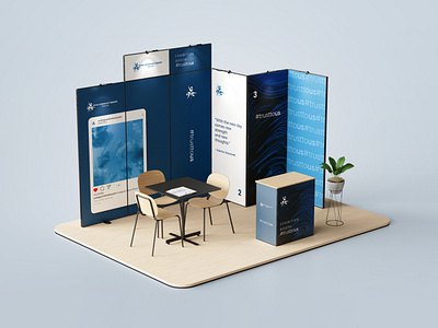Design for Booth booth branding campaign design mockup