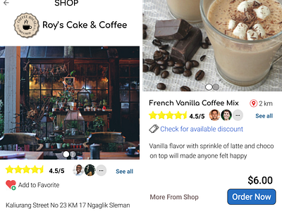 UI/UX Design For a Coffee Shop Delivery App