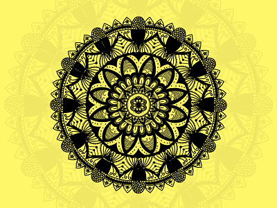 yellow mandala digitaldrawing illustraion illustration art mandala mandala art mandala design mandalaart mandalas
