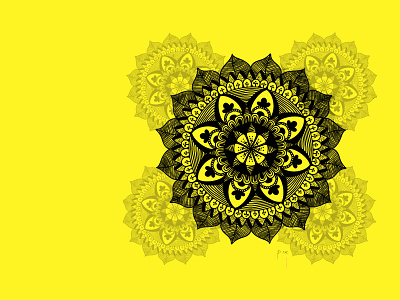 yellow mandala